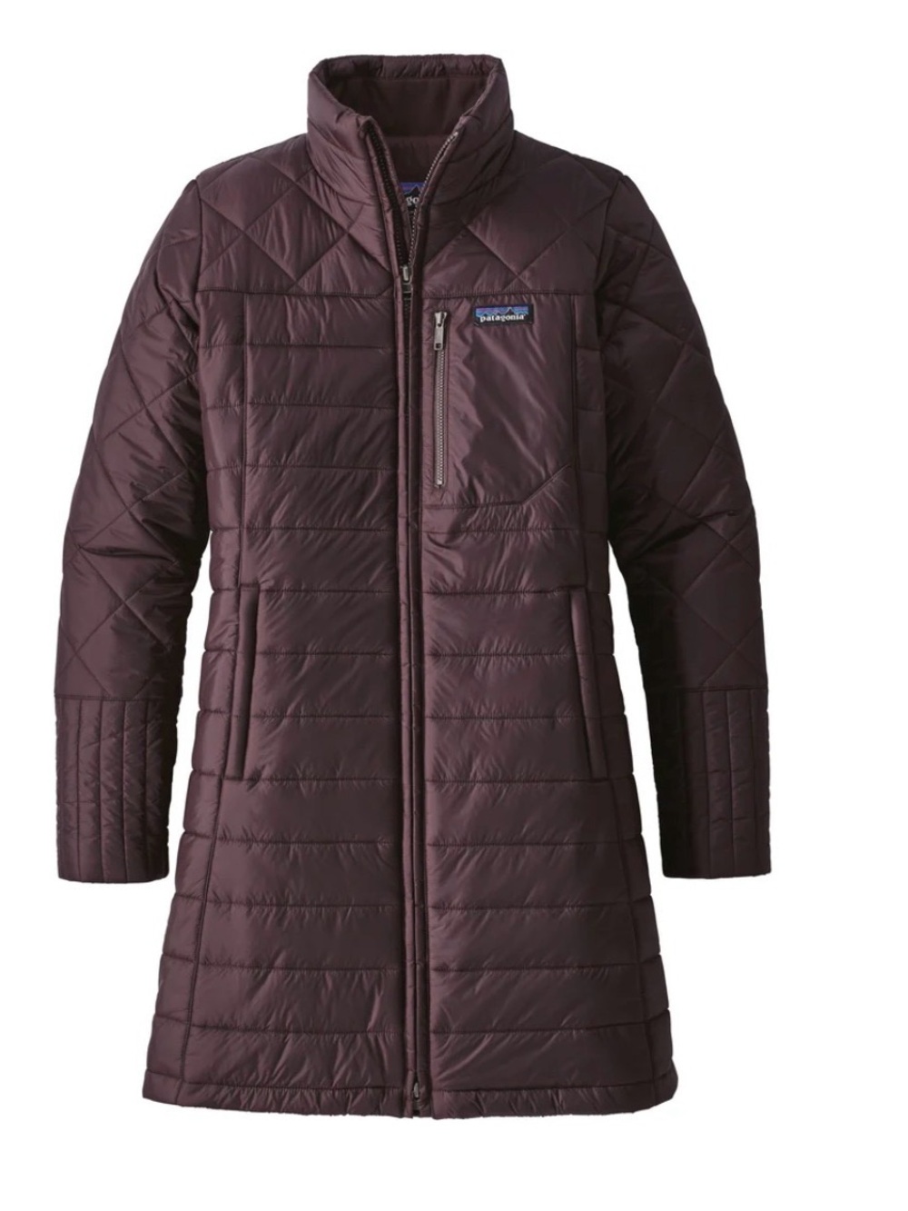 Patagonia Women's Radalie Quilted Long Insulated Coat - Deep Plum